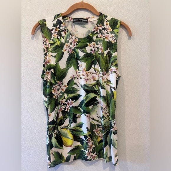 Dolce & Gabbana Silk Cardigan Set with Tank - Picture 3 of 9